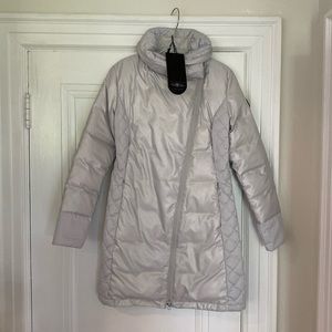 Canada Goose Branta Womens down jacket; sz M; silver; NWT; discount shipping